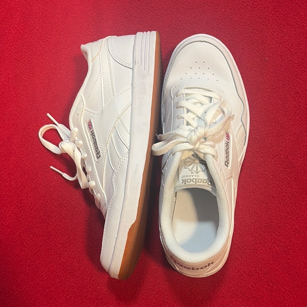 Reebok White Leather Sneakers